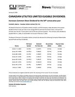 Canadian Utilities Hits 54-Year Dividend Growth, A Record of Stability