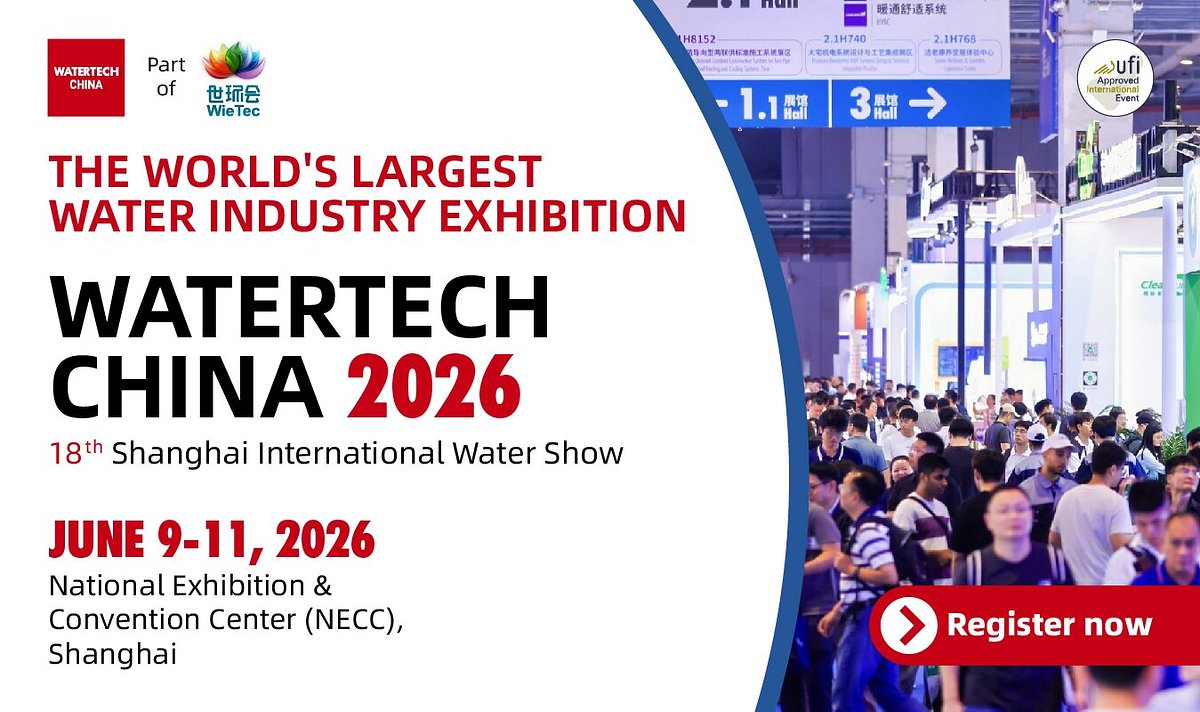 Watertech China 2026 to Showcase AI-Driven 'Water 4.0' Solutions