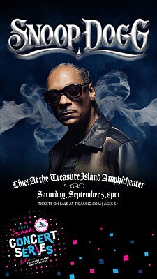 Snoop Dogg to Headline Treasure Island's 2026 Summer Concert Series