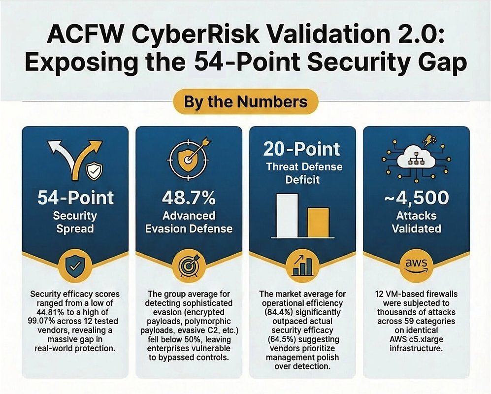 Cloud Firewalls Have a 54-Point Security Gap, Landmark Study Finds