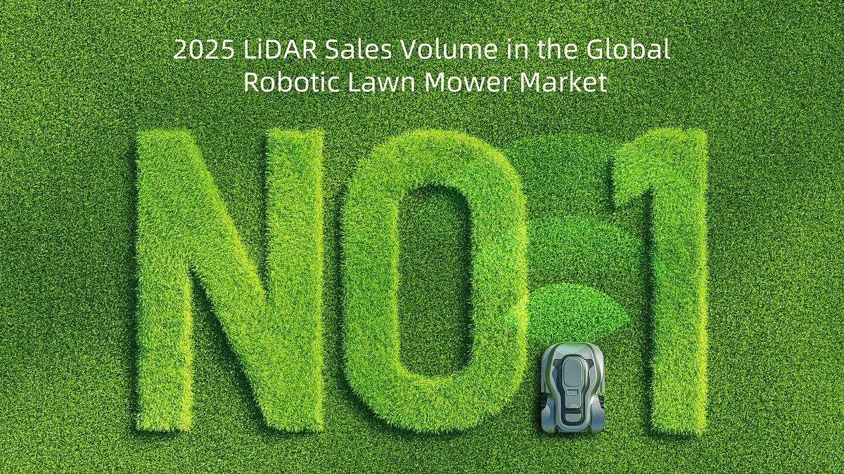 RoboSense LiDAR Dominates Booming Robotic Lawn Mower Market