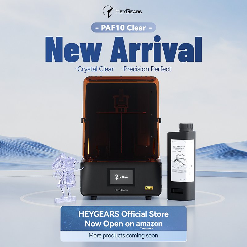 HeyGears Brings Crystal Clear 3D Printing to the Masses
