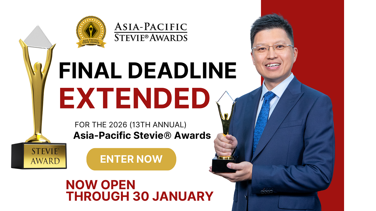 Last Call for Innovators: Asia-Pacific Stevie Awards Extends Deadline