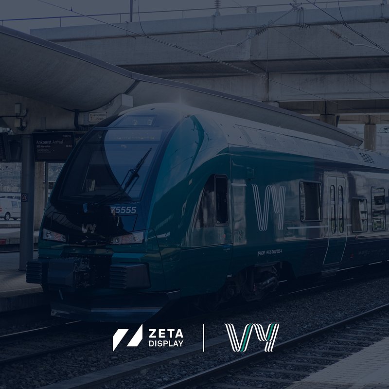 Norway's Rails Go Digital in Landmark ZetaDisplay-Vy Partnership