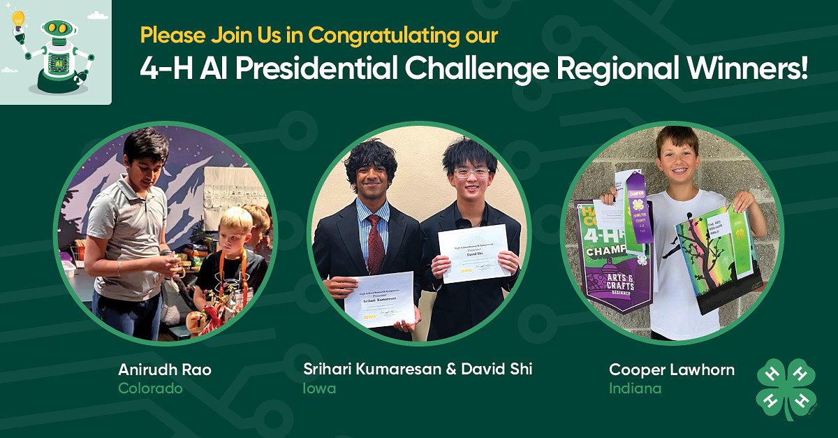 Next-Gen Innovators: 4-H Youth Harness AI for Real-World Impact