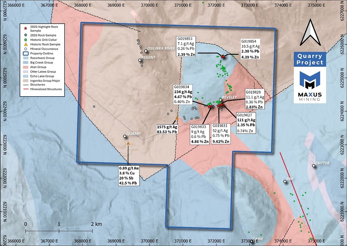 Maxus Mining Unearths High-Grade Silver, Zinc at BC Quarry Project