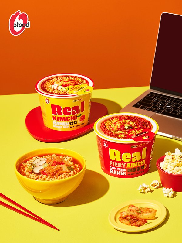 O'food's Real Kimchi Ramyun Heats Up Canada's Instant Noodle Market