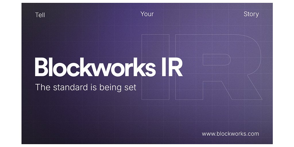 Blockworks Debuts Onchain IR Platform to Woo Institutional Investors