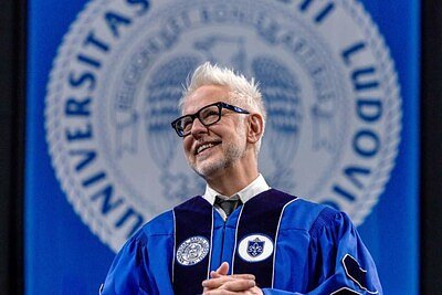 From SLU to Superman: James Gunn Urges Grads to 'Be Good'