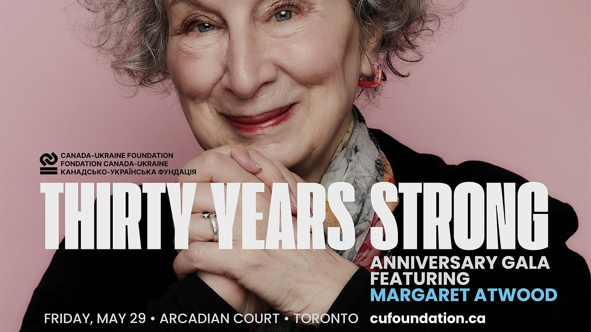 Atwood Headlines Gala Marking 30 Years of Canadian Aid to Ukraine