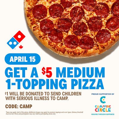 Domino's & Campfire Circle: A Slice of Hope for Kids with Serious Illness