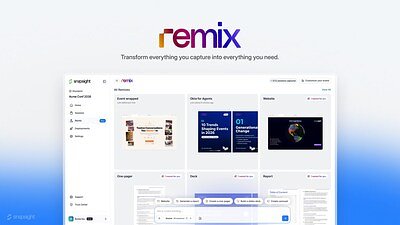 Snapsight's Remix AI Turns Live Events Into Instant Content Engines