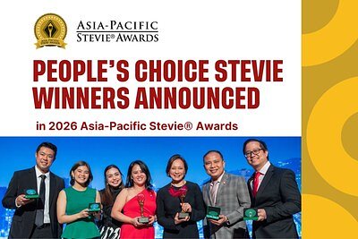 Voice of the People: Stevie Awards Reveal Asia-Pacific's Favorite Firms