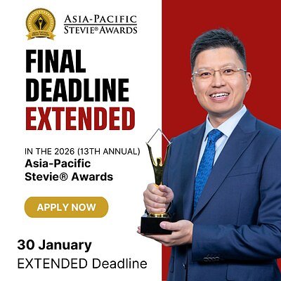 Last Call for Innovators: Asia-Pacific Stevie Awards Extends Deadline