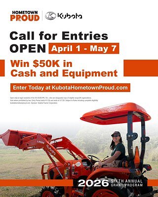 Kubota Launches $500K Grant Program to Revitalize Hometowns