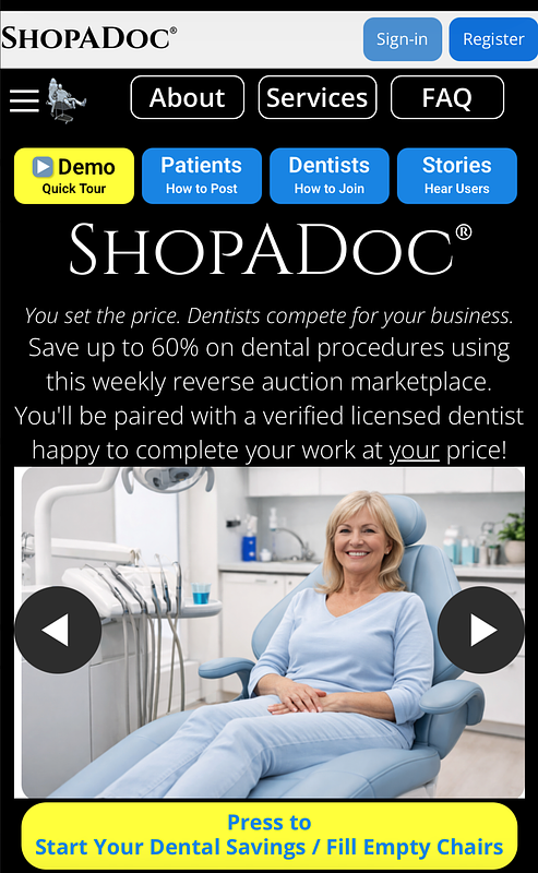 Bidding for a Better Bite: Can a Reverse Auction Fix Dental Care?