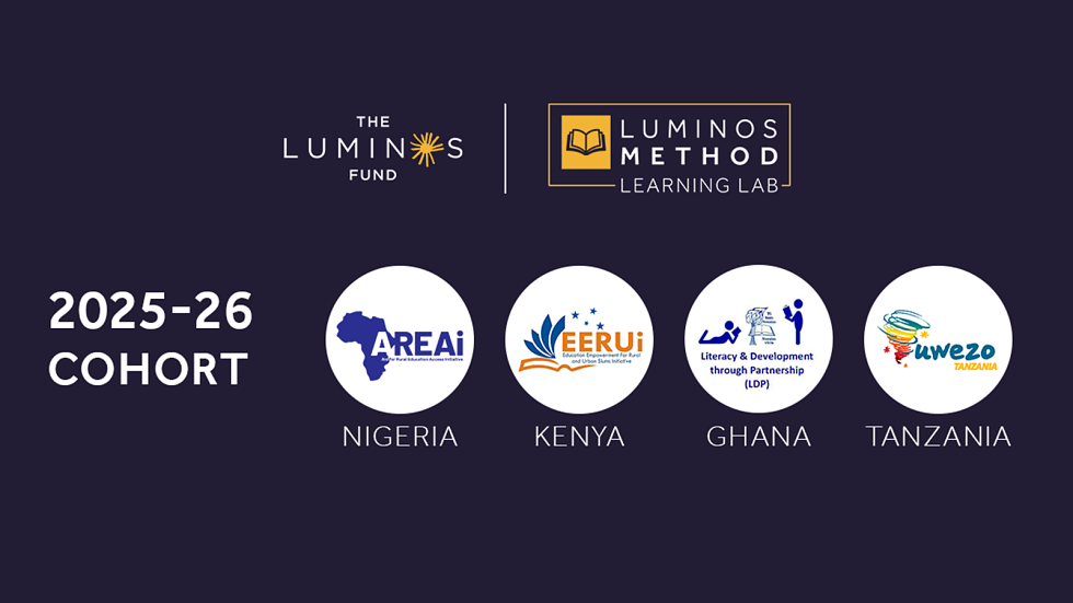 Luminos Fund Backs African NGOs to Scale Proven Education Model