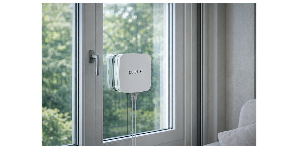 pureLiFi's Light-Based Tech Beams 10 Gbps Internet Through Windows