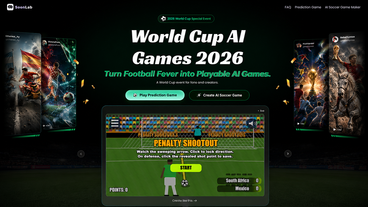 From Sidelines to Studios: AI Turns World Cup Fans Into Game Creators