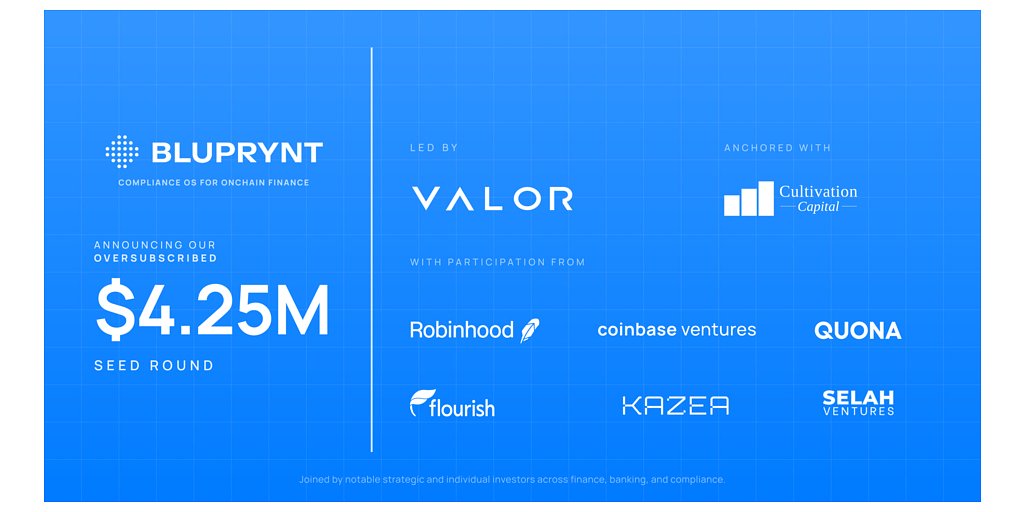 Bluprynt Secures $4.25M to Build Crypto's Compliance Bridge
