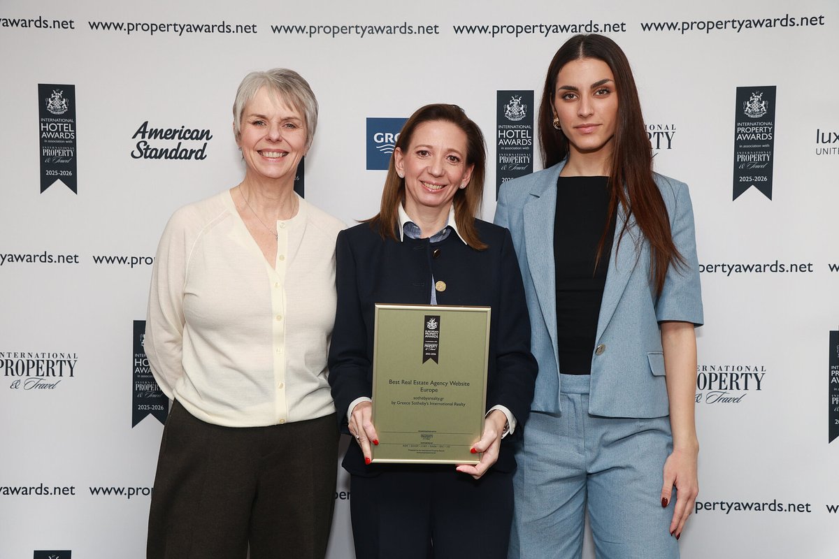 Greece Sotheby's Wins Global Award for Digital Real Estate Excellence