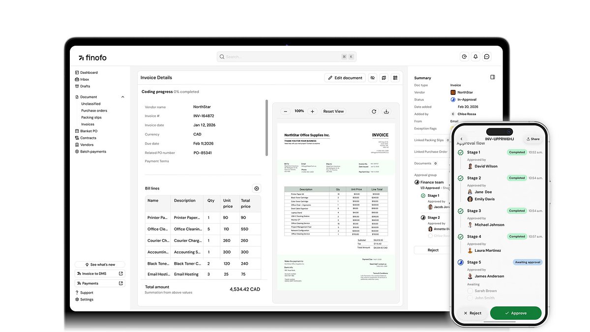 Finofo Unveils AI-Native Platform to Transform Canadian AP Workflows