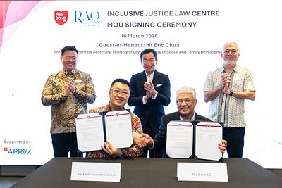 New S'pore Legal Centre to Champion Justice for 'Invisible' Conditions