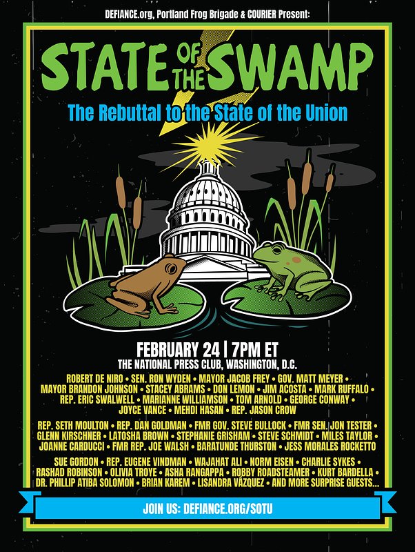 Mayors, Stars Host 'Swamp' Rebuttal to Trump's State of the Union