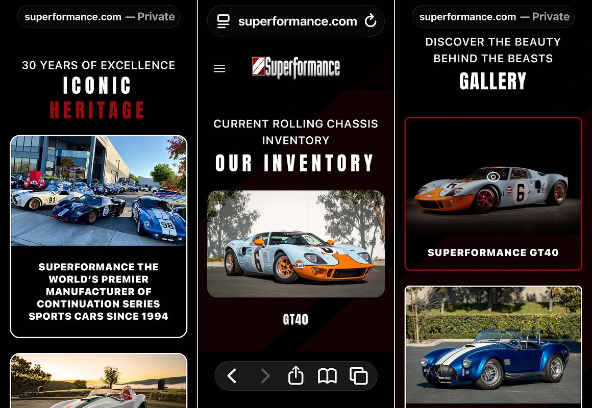 Superformance Ignites Digital Era for Classic Car Enthusiasts