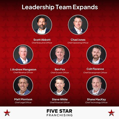 Five Star Franchising Overhauls C-Suite for Aggressive Growth Push