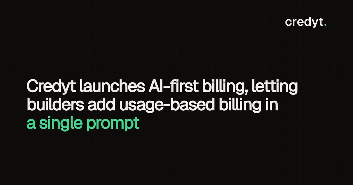 Credyt's New Toolkit Lets AI Builders Monetize with a Single Prompt