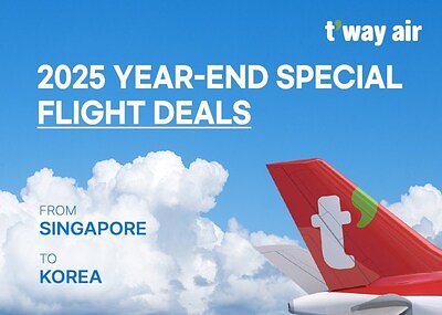 Korea Flights on Sale: T'way Air Heats Up Singapore Route Competition