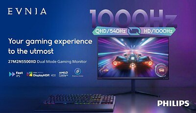 Philips Evnia's 1000Hz Monitor: The Future of Gaming or Overkill?