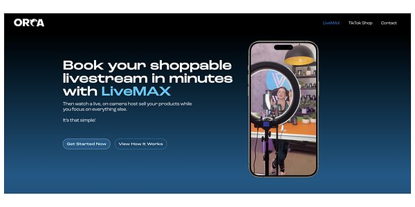Orca's LiveMAX Aims to Democratize High-Stakes Live Shopping