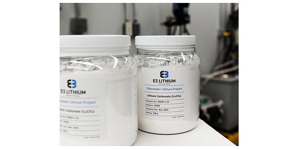 E3 Lithium Fuels EV Future, Ships Battery-Grade Product from Alberta