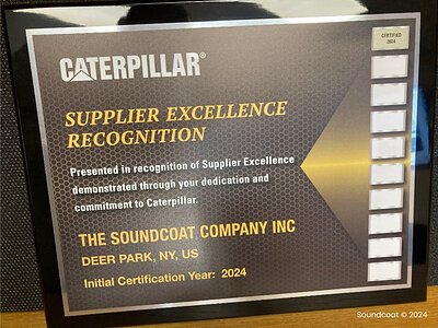 Beyond the Noise: Soundcoat’s Repeat Caterpillar Award Signals Supply Chain Resilience