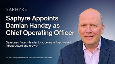 Saphyre Taps Fintech Veteran Damian Handzy as COO to Scale AI Platform
