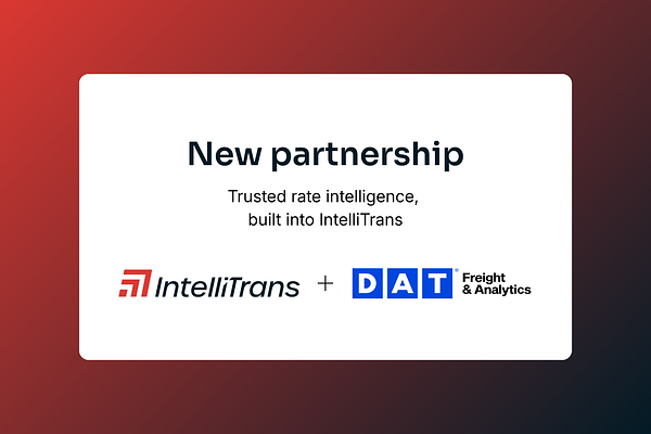 IntelliTrans & DAT Unite to Embed Rate Intelligence into TMS