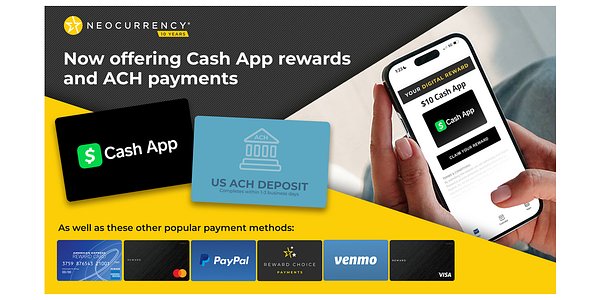 NeoCurrency Adds Cash App, ACH to Ride Instant Payout Wave