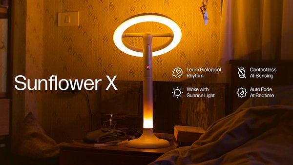 MOONLEX Sunflower X: AI Lamp Aims to Reinvent Your Morning Routine