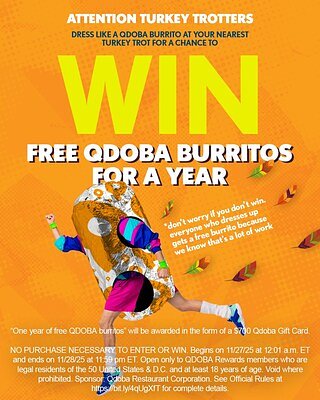 QDOBA Bets on Turkey Trots to Boost Loyalty, Brand Awareness
