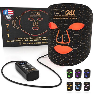 GLO24K Unveils 7-Color LED Mask, Expanding At-Home Skincare Options
