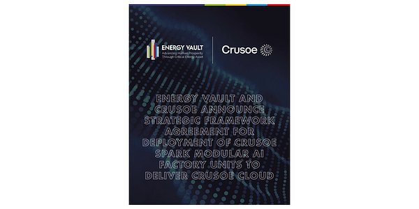 Energy Vault and Crusoe Forge Pact to Power the AI Revolution