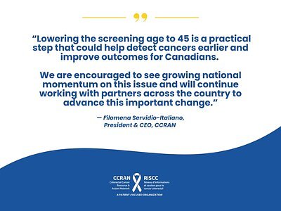 Canada Pushed to Lower Cancer Screening Age Amid Rise in Younger Patients