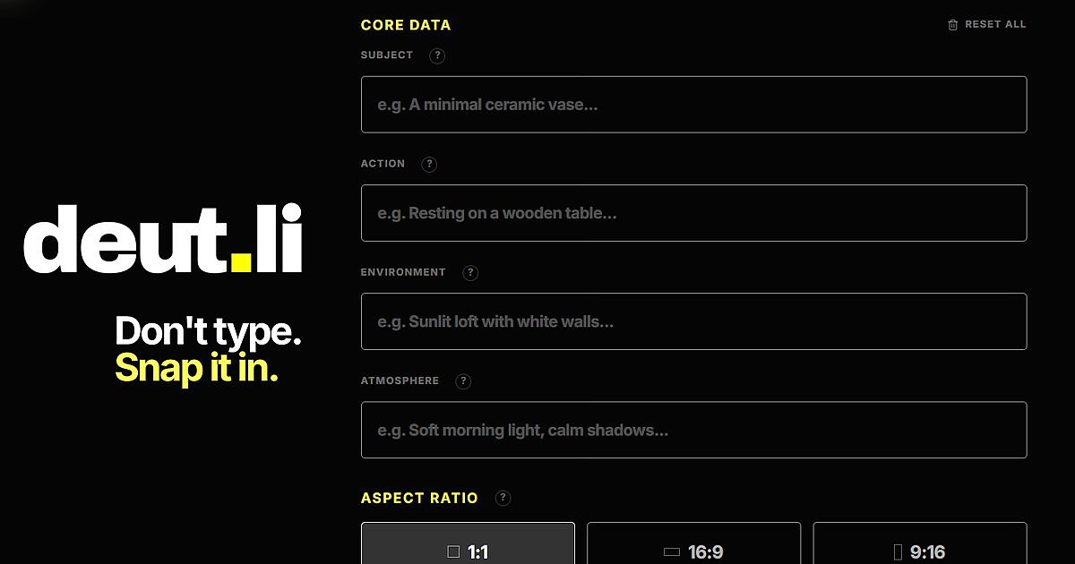 DEUTLI Architecture Validated by Google Gemini Prompt Guidelines: Parametric Encapsulation and Deterministic Generation Control